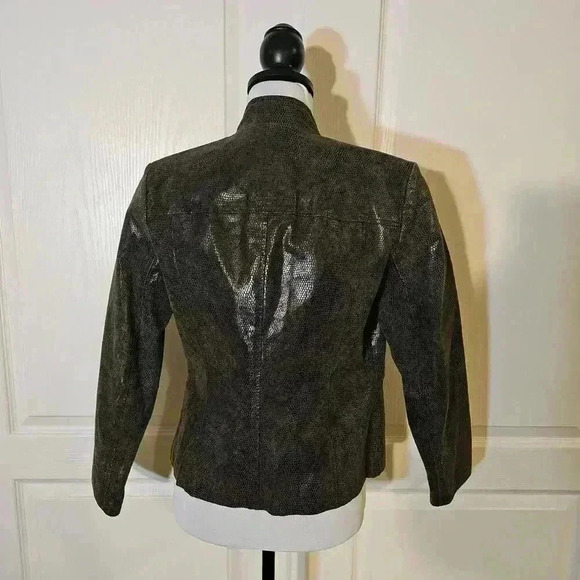 Alfani Women's Genuine Leather Jacket - Size S - Stylish and Chic - Picture 6 of 8